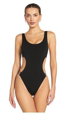 NEW Robin Piccone Jane Cut-Out One-Piece Swimsuit Size 4